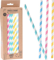 Rietjes papier jumbo 25cm doosje a 50st