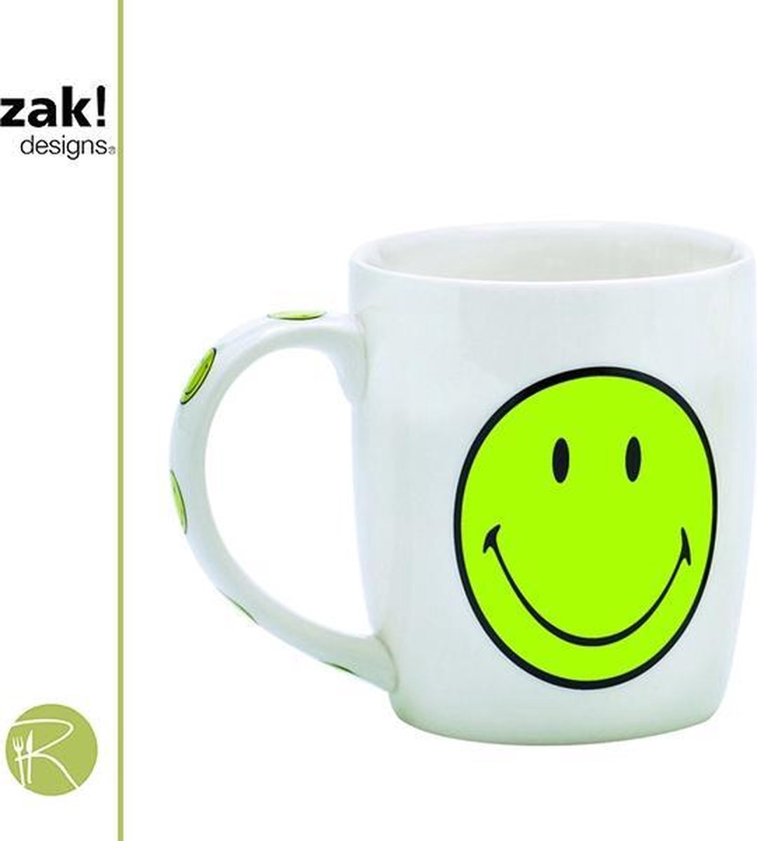 Porseleinen Drinkbeker - Zak!Designs - Smiley - 350 ml