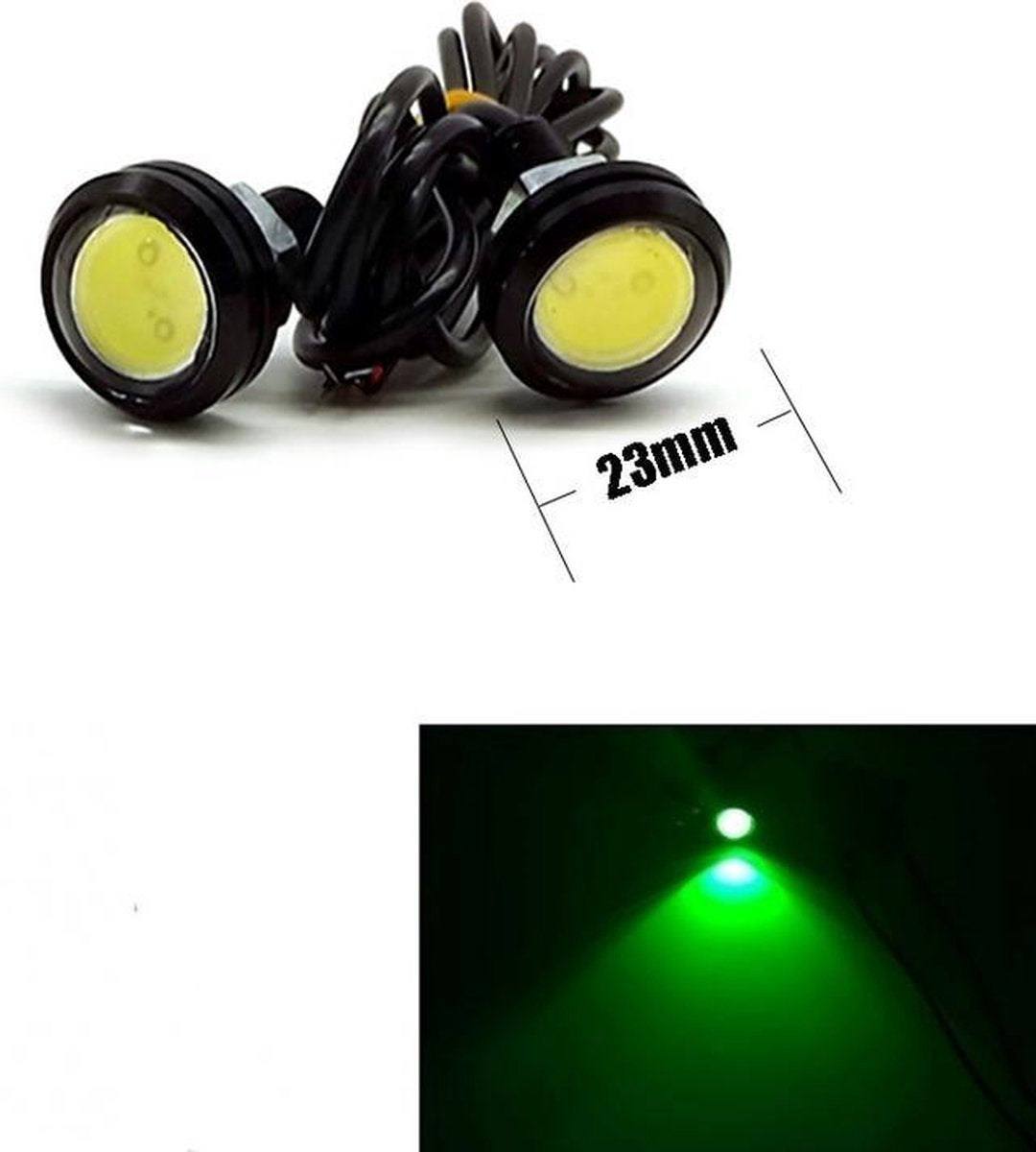 23MM LED - Eagle Eye - Groen - Waterproof