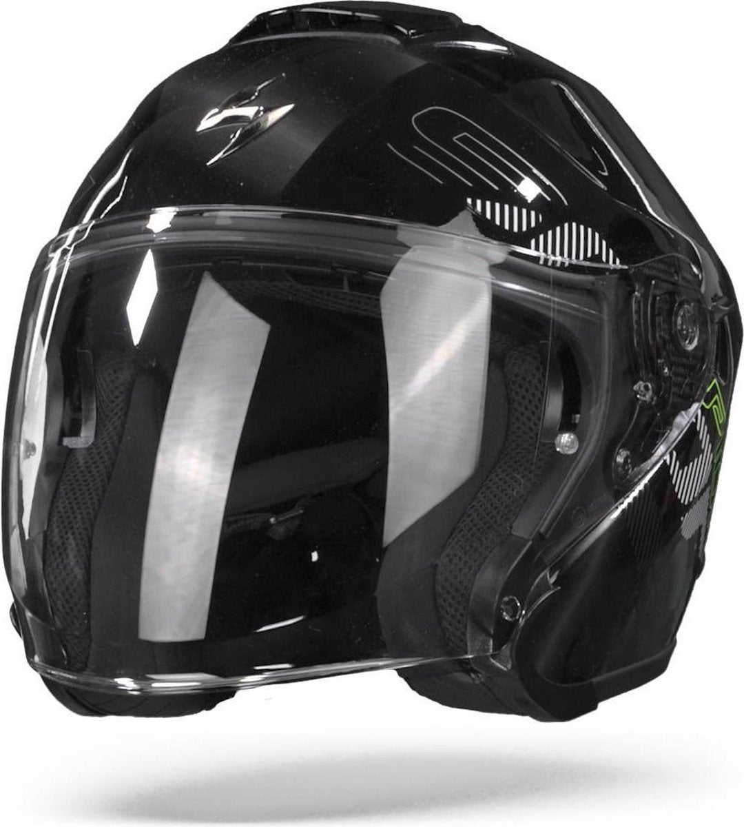 Scorpion EXO-S1 Gravity Black Silver Jet Helmet L