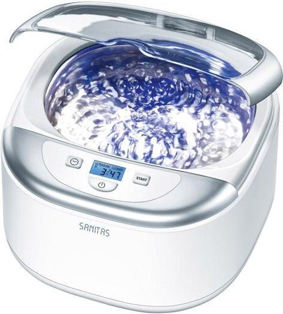 Sanitas SUR42 - ultrasoonreiniger met timer en LCD display