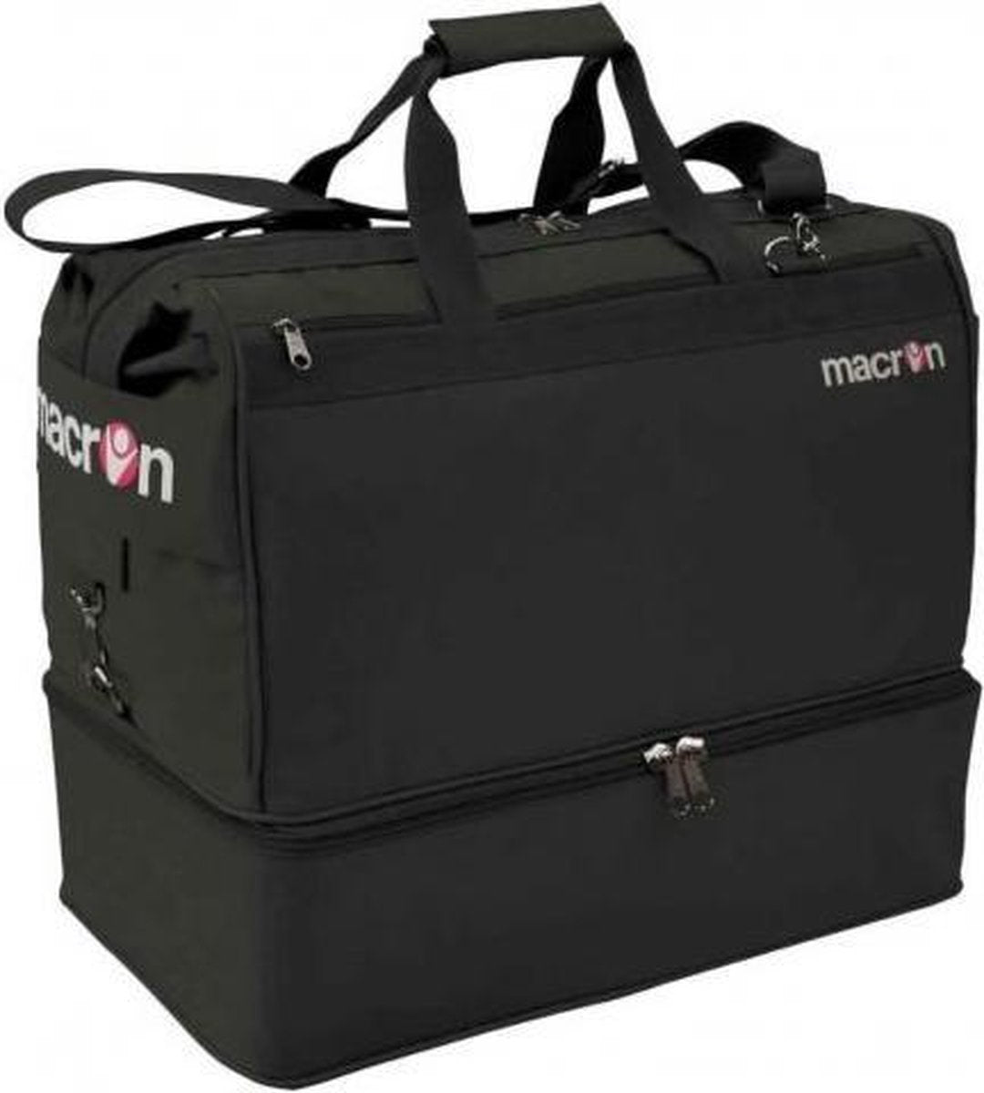 Macron sporttas kleur zwart maat M