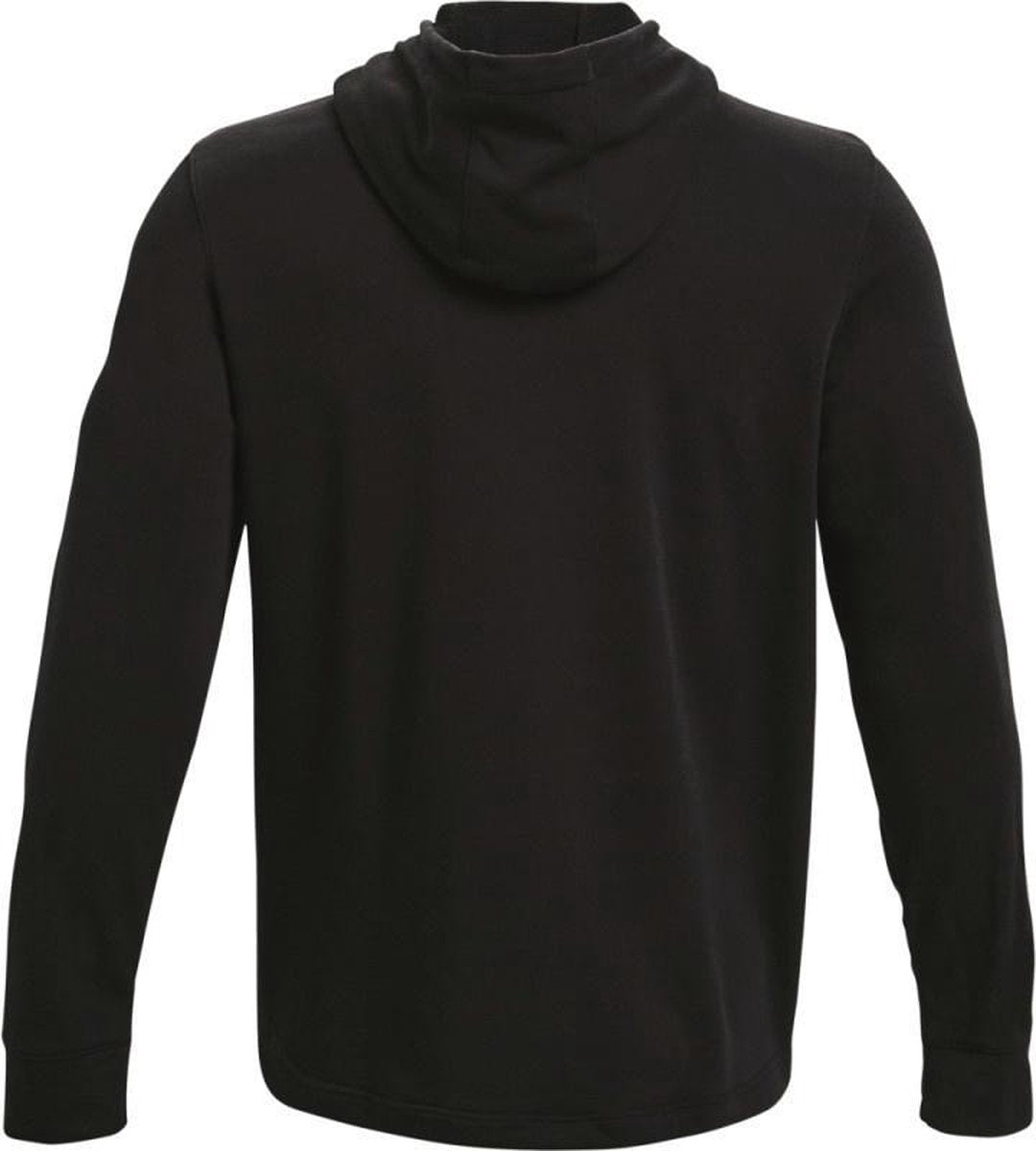 UA RIVAL TERRY BIG LOGO HD-Zwart/Onyx Wit maat: M    heren > fitness training > tops > hoodie