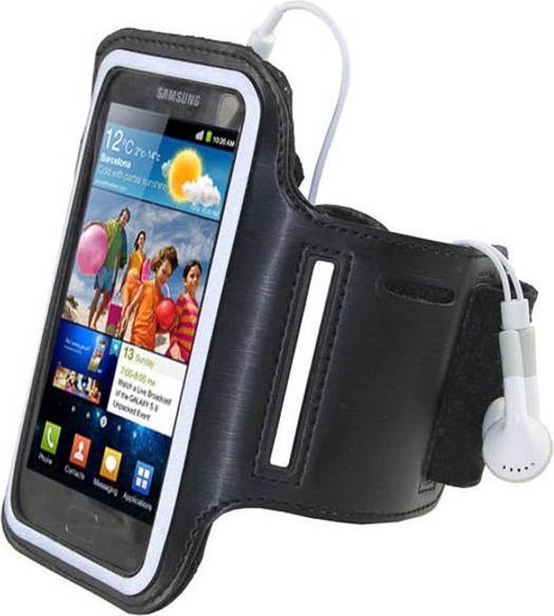 Samsung Galaxy Note 5 sports armband case Zwart Black