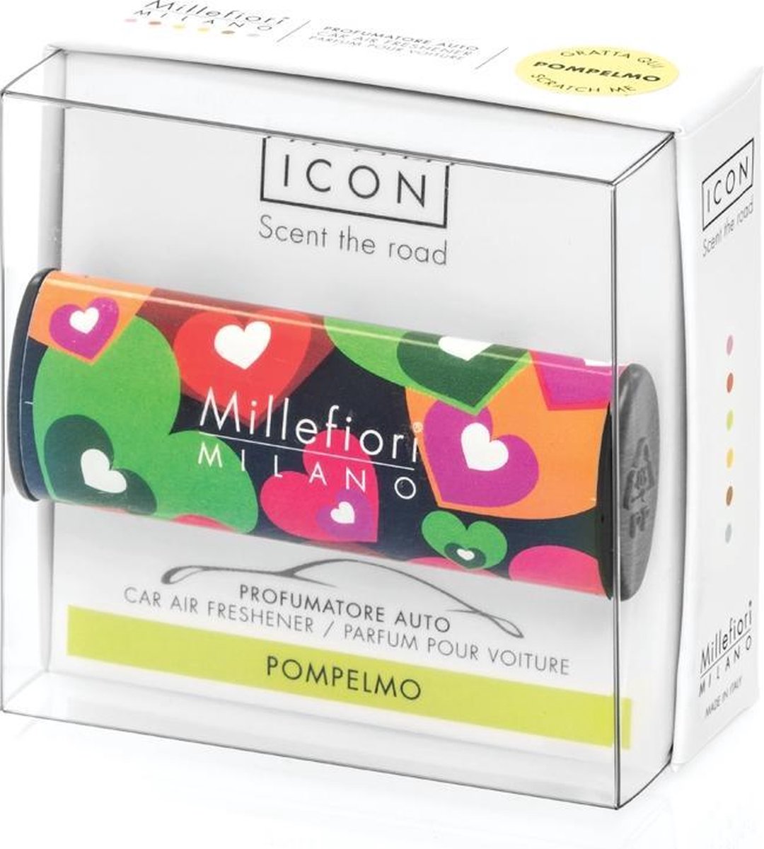 Millefiori Milano Icon car 07 Pompelmo - Cuori E Fiori