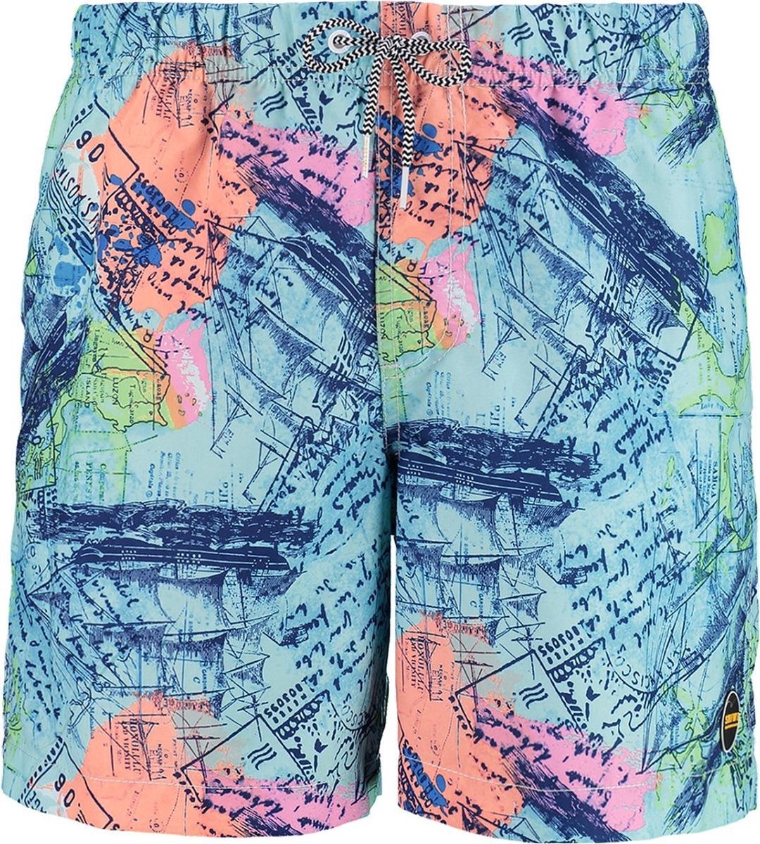Shiwi swim shorts sailing map - baia blue - M