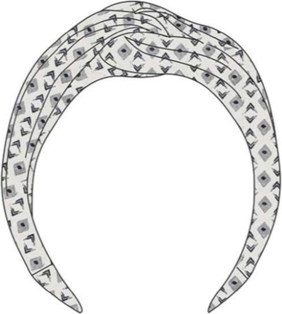 Sarlini Haar Diadeem Grey Venice