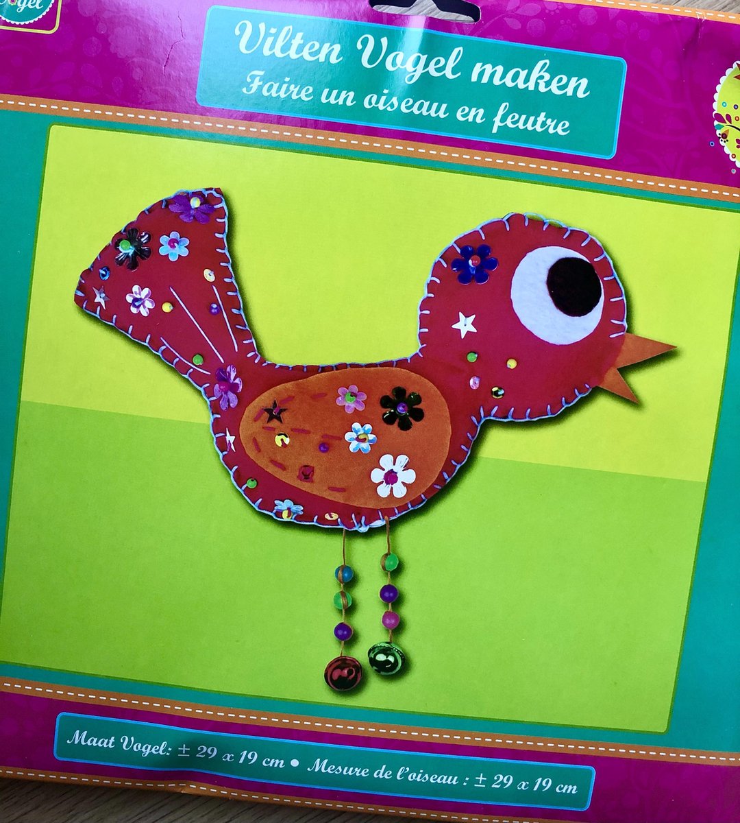 Vilten Vogel maken Roze