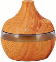 JL Lifestyle mini aroma diffuser 300 ml led verlichting cool mist luchtbevochtiger hout kleur