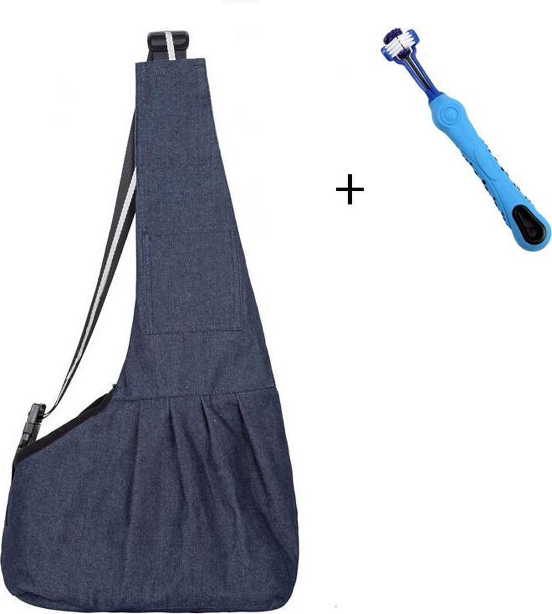 Honden/katten draagtas + gratis honden tandenborstel - Hondentassen - Kattentassen - Schoudertas - Buikdrager - Maat S / M / L - Zwart - Grijs - Beige - Blauw - < 10KG