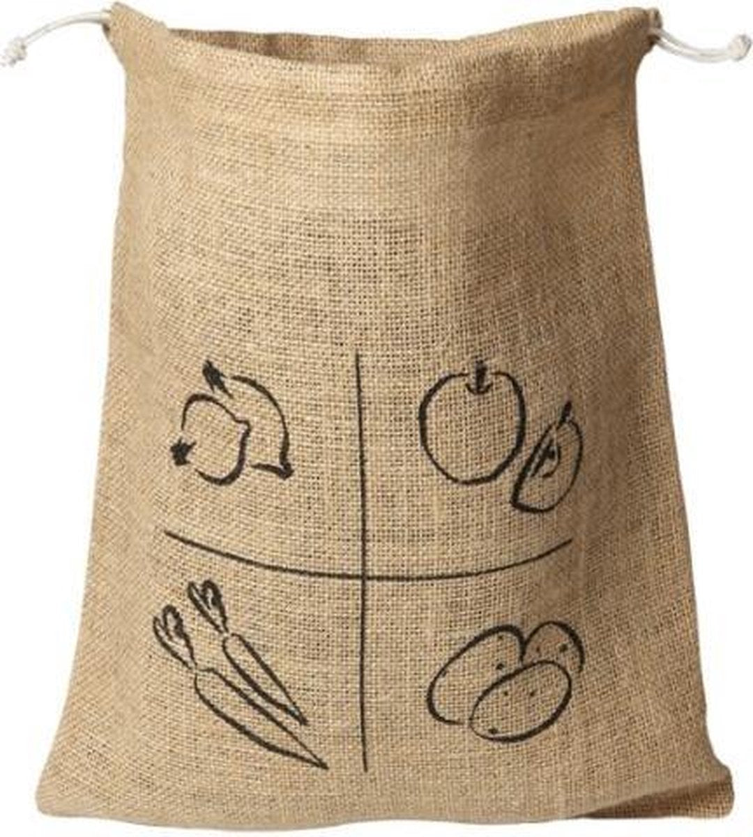 Groente-fruit bewaarzak Jute - Medium M