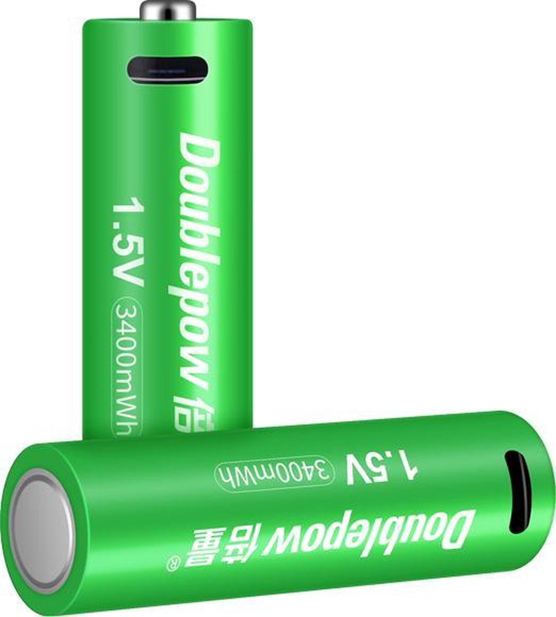 MaxiQualis USB Oplaadbare Li-ion Batterij 3400mWh | AA Batterijen | Ideaal voor Gaming Controllers en tado° Slimme Radiatorknop| Oplaadbaar via USB | 2 Stuks