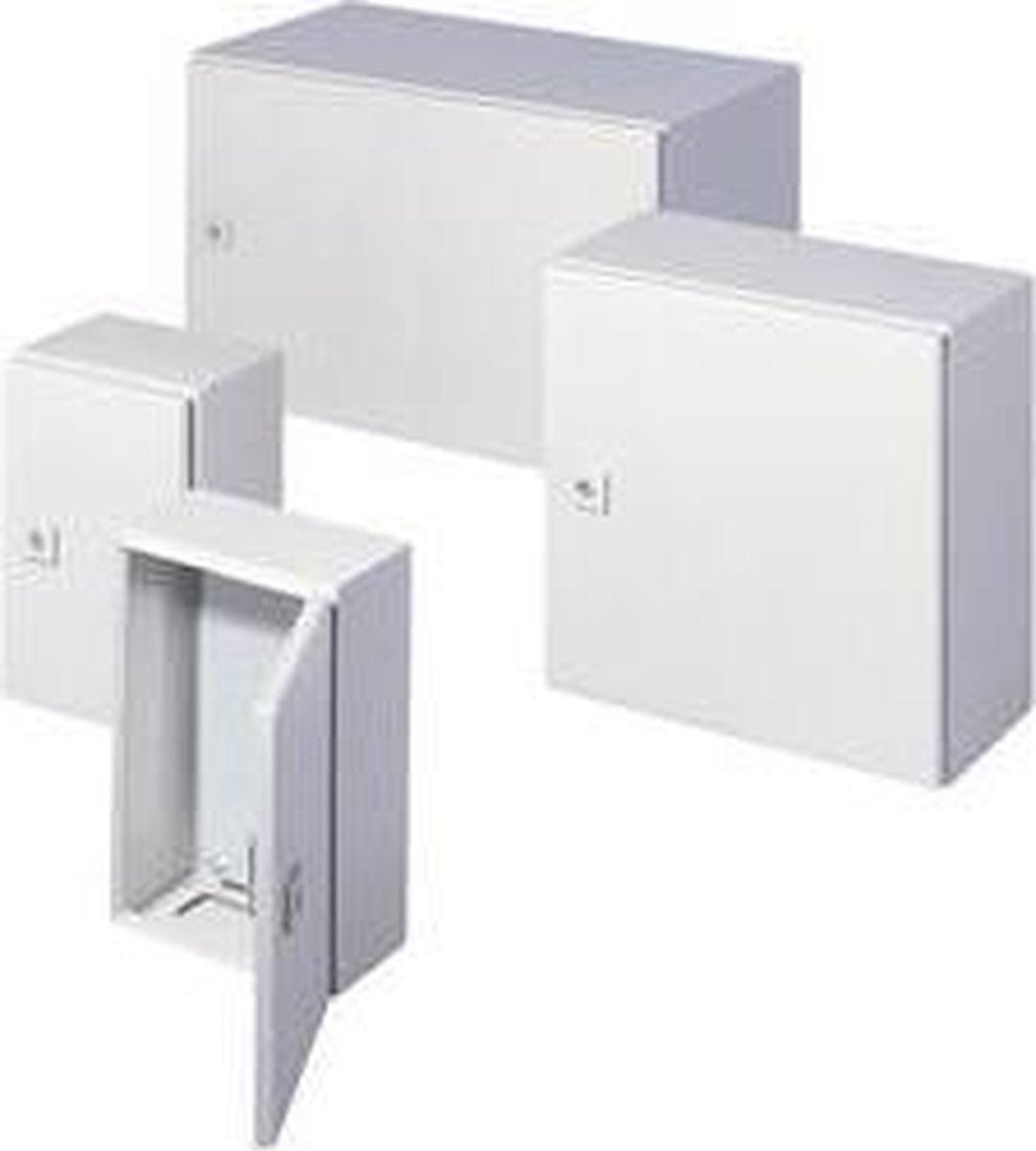 Rittal AE 1032.500 Schakelkast - 200x300x120 mm - Plaatstaal - Grijs/Wit - (RAL 7035)