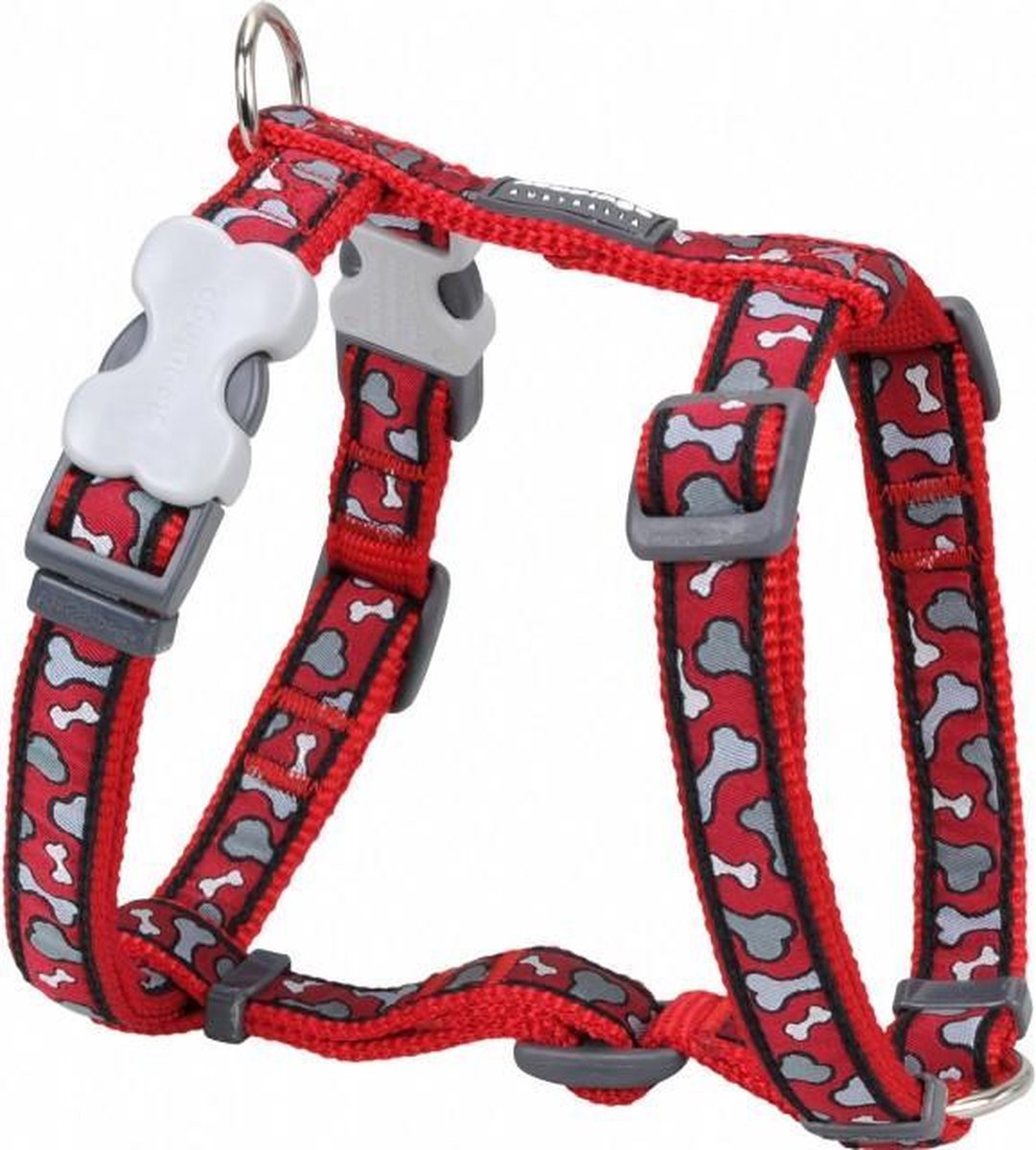 Red Dingo Hondentuig 20mm Neck 36-59cm Body 45-66cm DH-BR-RE-20