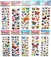 10 stickervellen vlinders