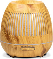 Aroma Diffuser 400ml Led licht 7 Kleuren Etherische Olie Naturel Luchtbevochtiger Vernevelaar Gaia