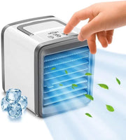 LotaHome - Professionele Mini Airco - Ventilator - Oplaadbaar - Koelen & Bevochten - Airconditioner - Fluisterstil - Aircooler - Verkoeling - Koelsysteem - Luchtkoeler - Inclusief Rustgevende Nachtlamp