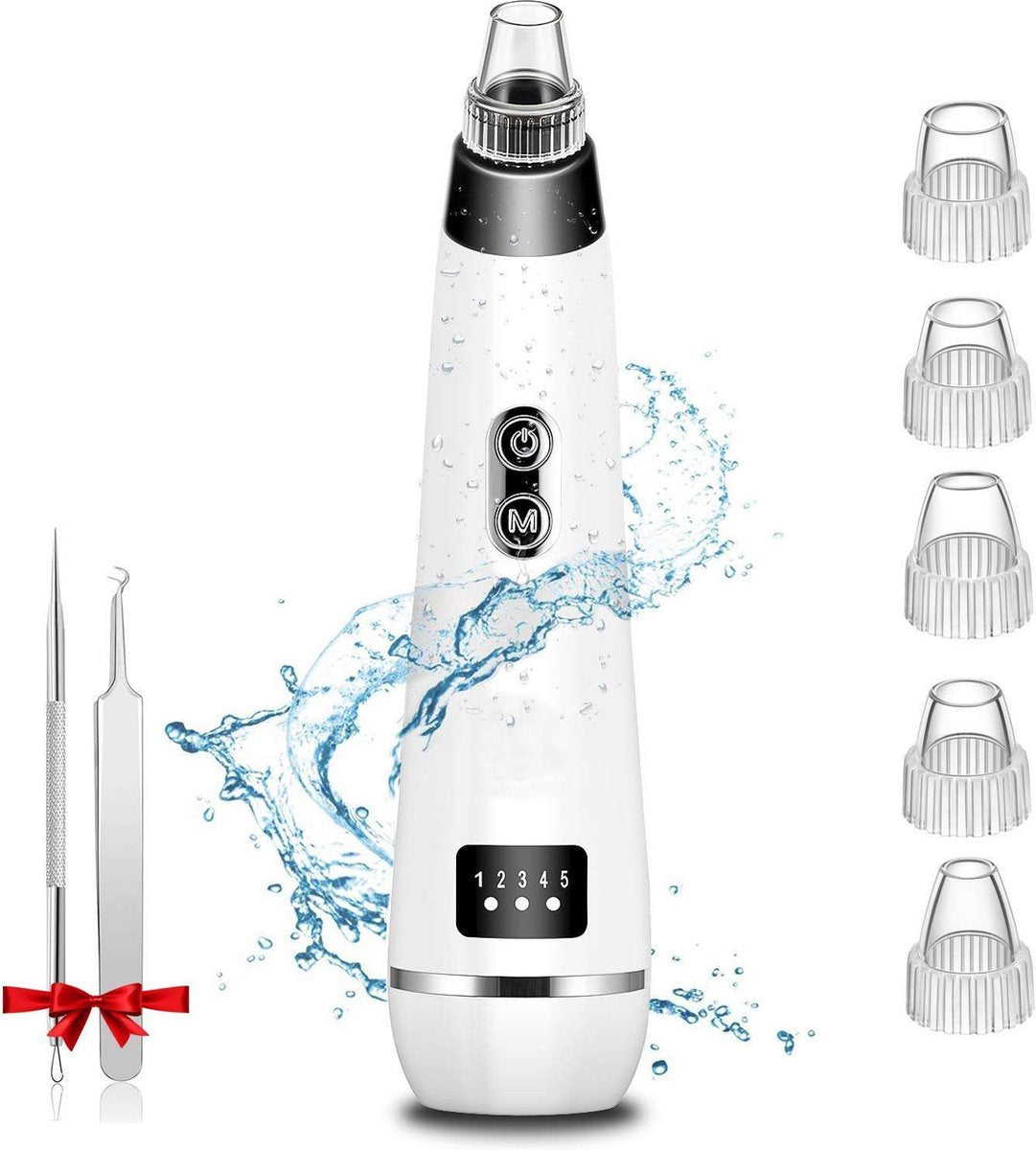 Blackhead remover vacuüm effectief tegen acne -Inclusief mee-eter verwijderaar set + 6 opzetstukken