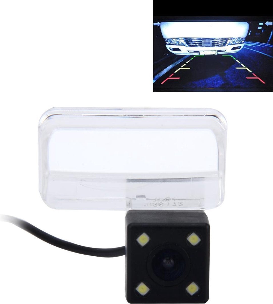 656x492 effectieve pixel NTSC 60Hz CMOS II waterdichte auto achteruitrijcamera achteruitrijcamera met 4 LED-lampen