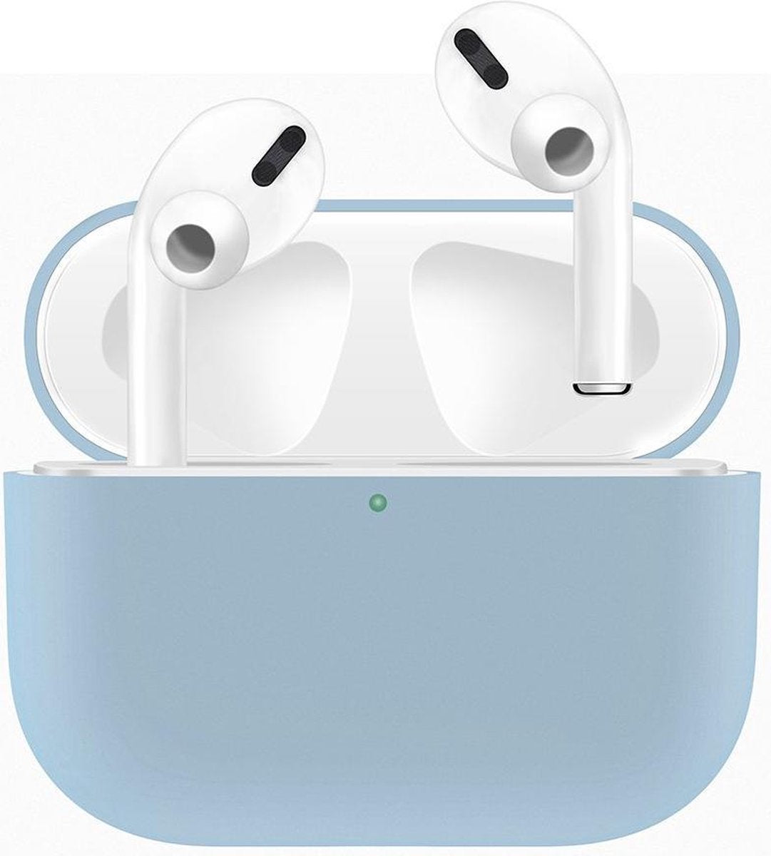 Case Cover Voor Apple Airpods Pro- Siliconen design-Lichtblauw Watchbands-shop.nl