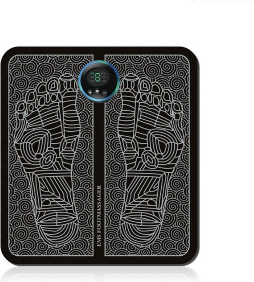 Nixnix - Ems voetmassage apparaat - Bloedcirculatie Apparaat - Acupressuur mat - Bloedsomloop - Ems Trainer - Zwart