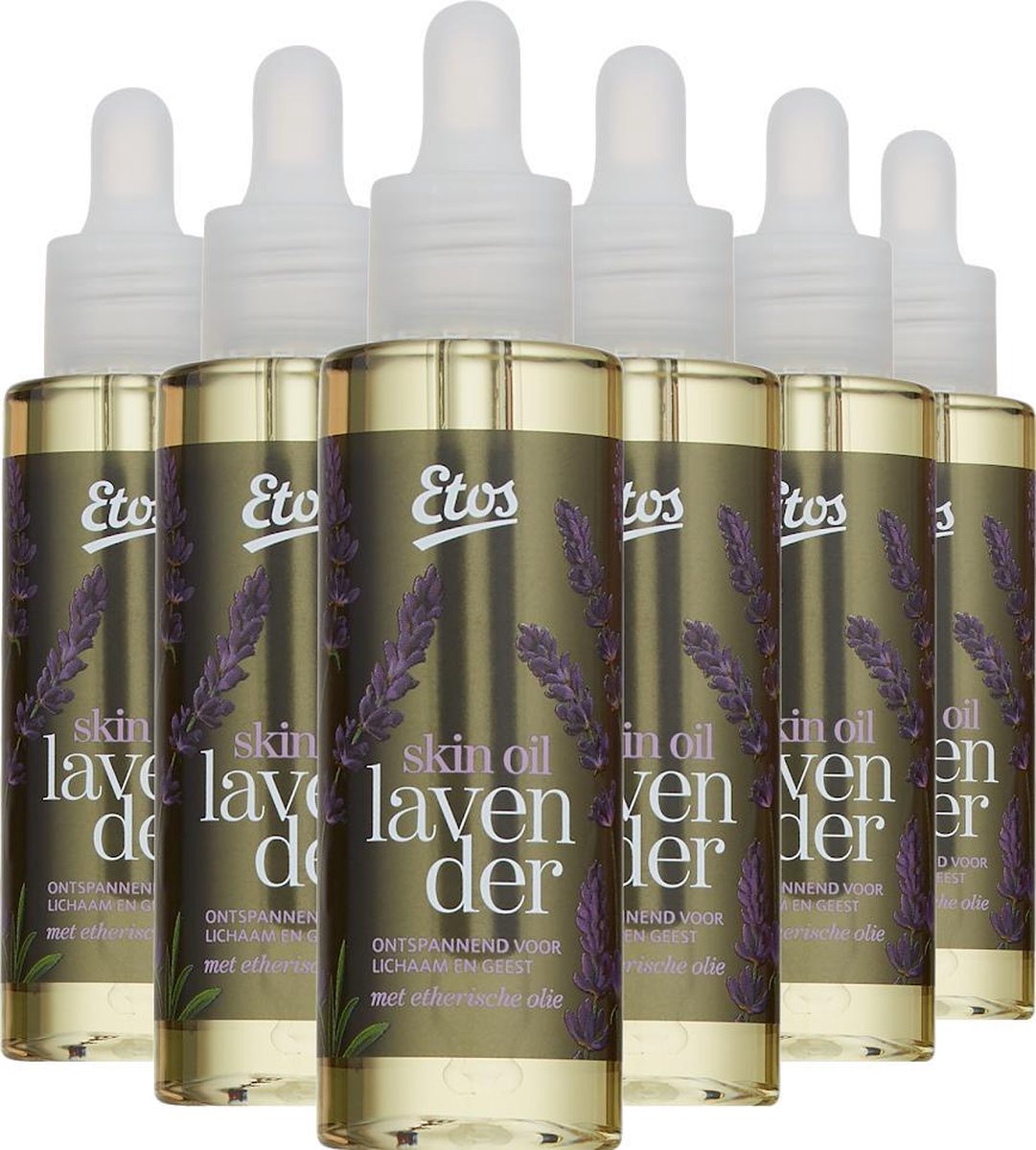 Etos huid olie - Lavendel Skin Oil- 6 x 75 ml
