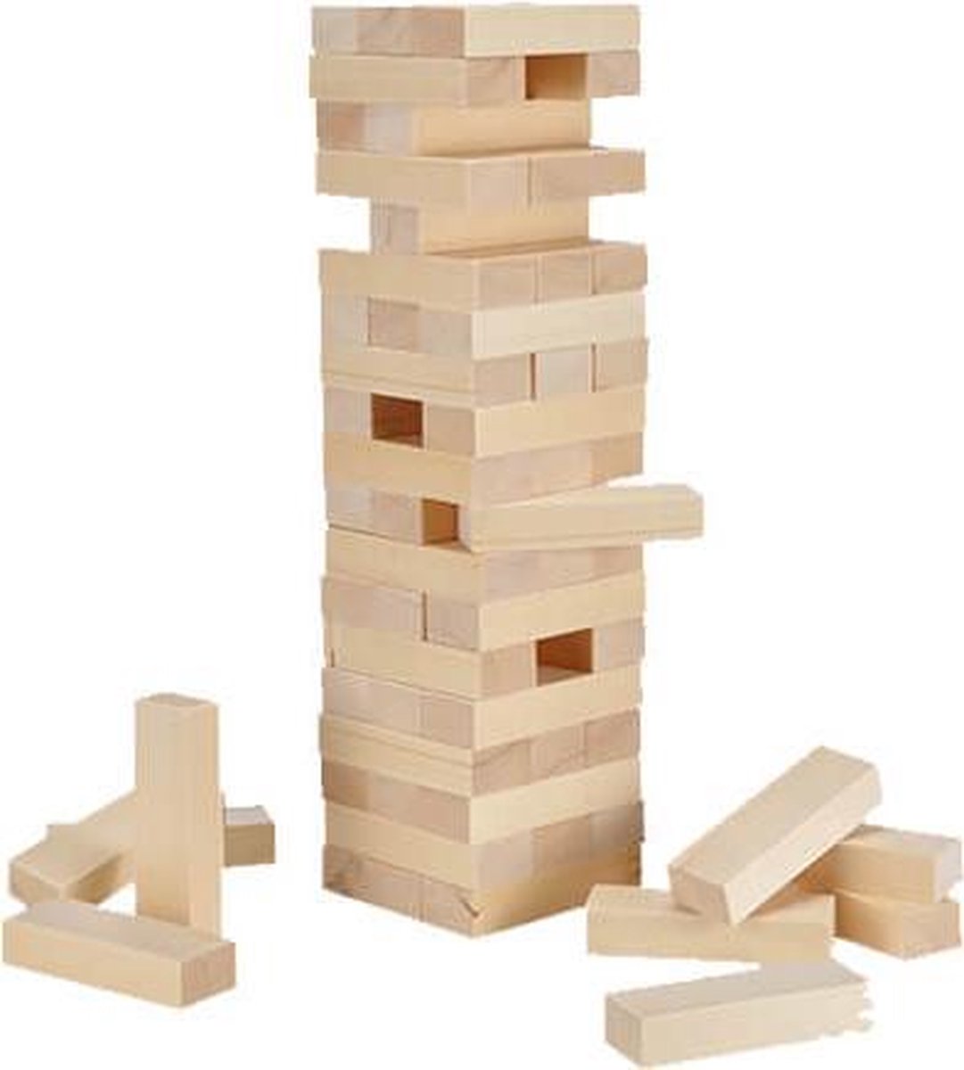 XXL wiebeltoren - 1 tot 4 spelers - 13x13x44 cm