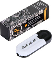 QY Bluetooth Audio adapter Receiver – Wireless USB Adapter Dongle met Stereo-3.5mm Jack