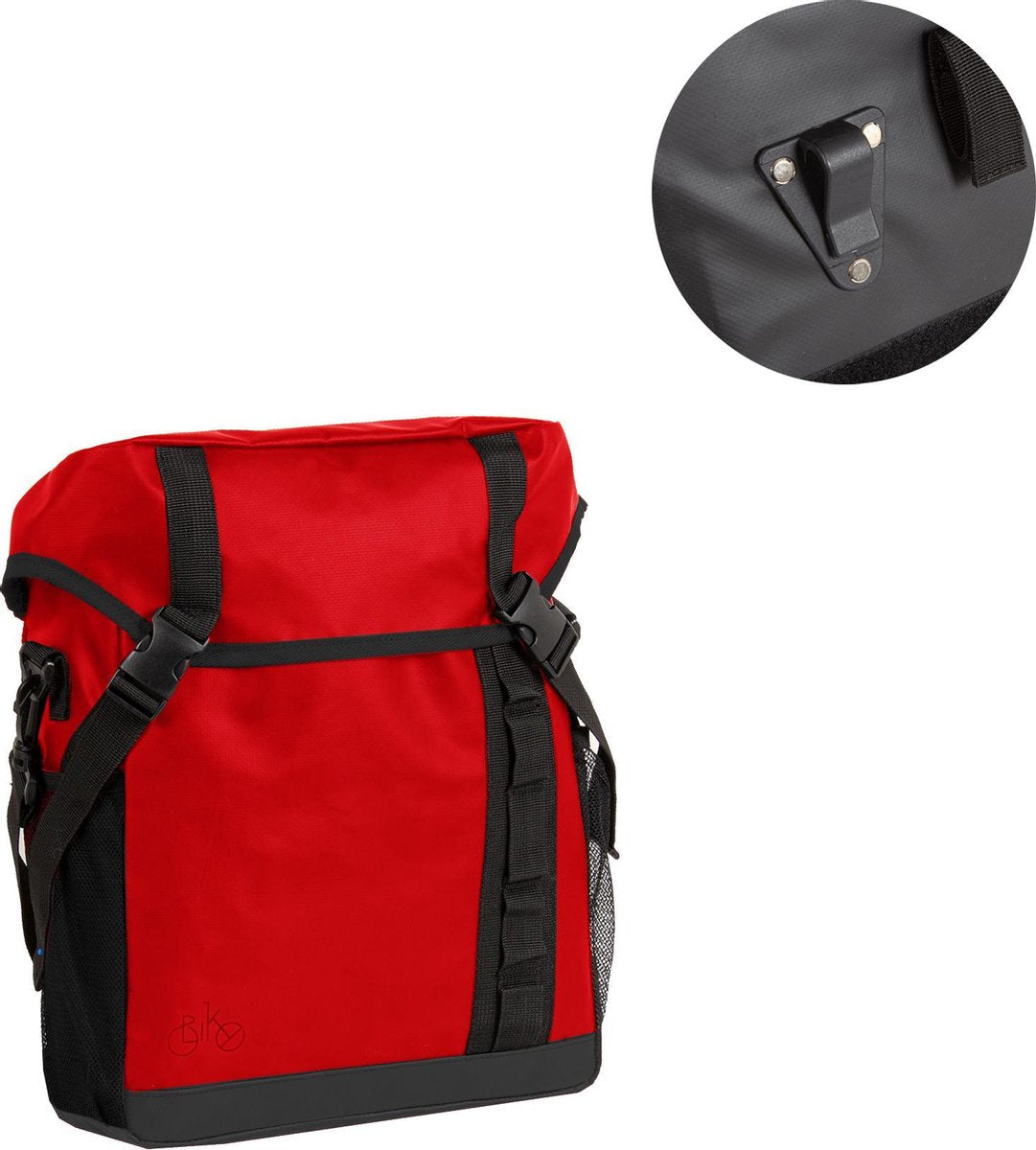 Bike - Carbon planner Fietstas - Shopper - Schoudertas - Waterafstotend PU - Rood