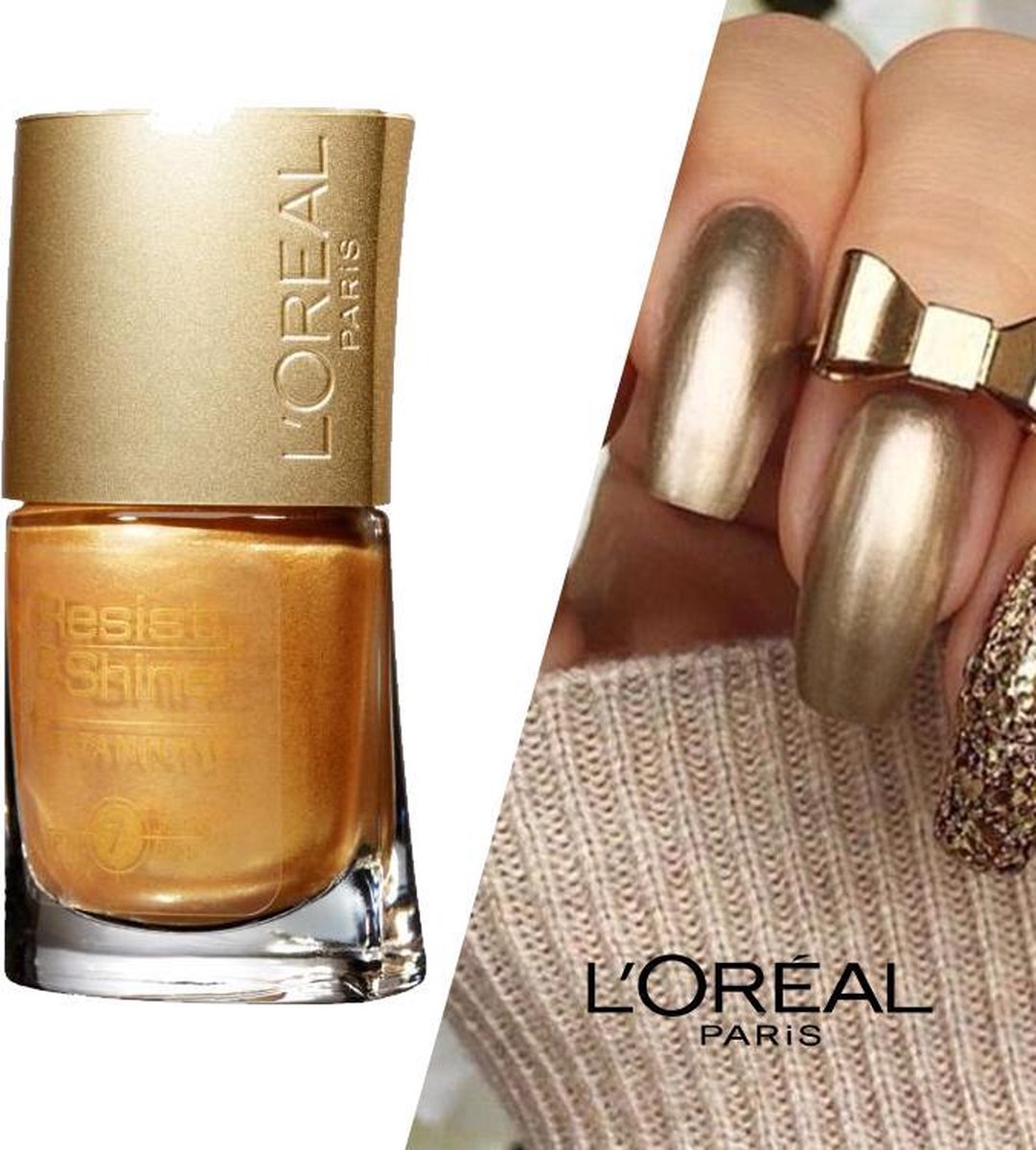 Loreal Resist&Shine Nagellak - 738 Goldmine
