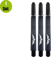 Shot Eagle Claw Dartshafts - Zwart - Medium - (1 Set)