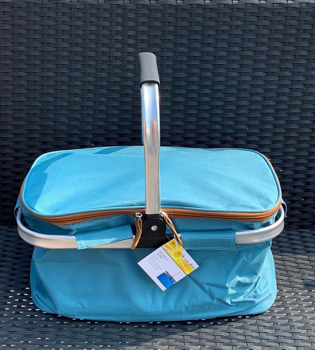 Picknickmand Premium 29x46x26 cm 23 L blauw Termo