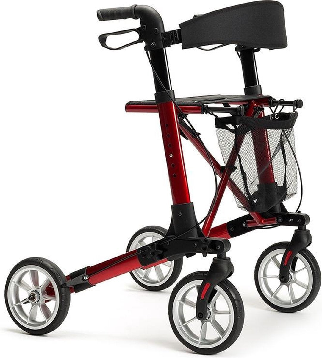 Rollator Vermeiren Quadri Light - Opvouwbaar - Rood - 7