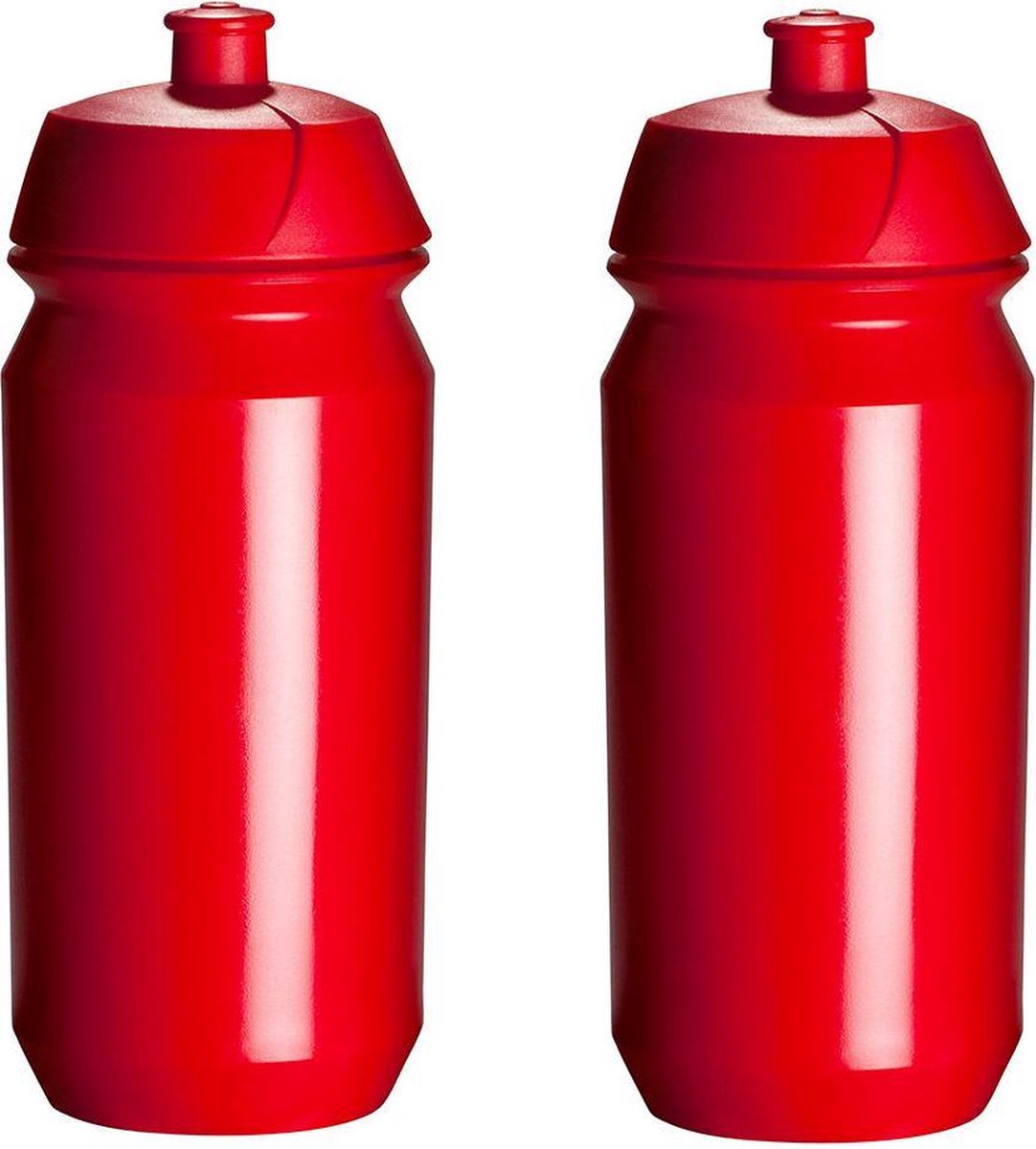 2 x Tacx Shiva Bidon - 500 ml - Rood - Drinkbus