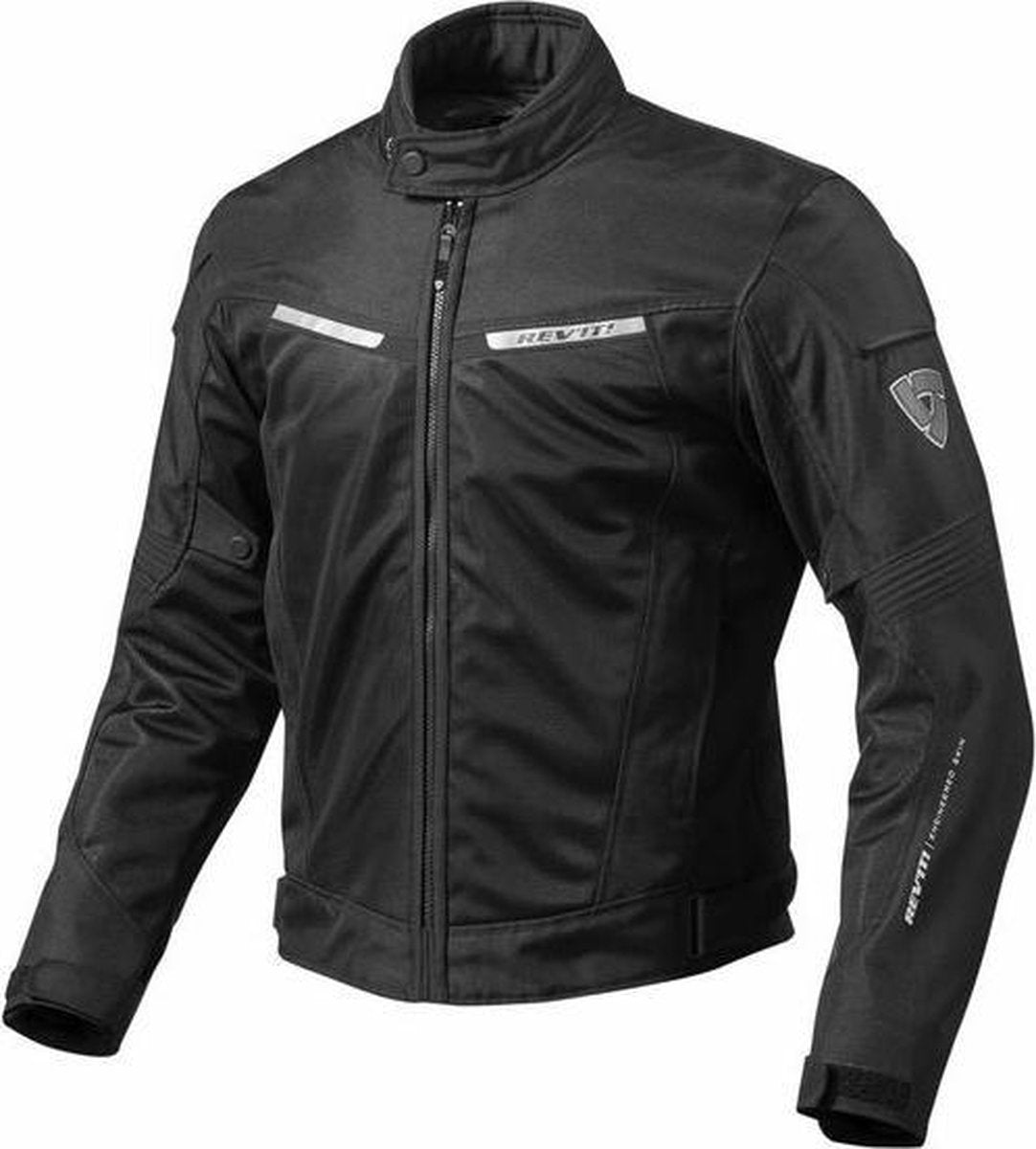 REV'IT! Airwave 2 Silver Neon Yellow Textile Motorcycle Jacket  S