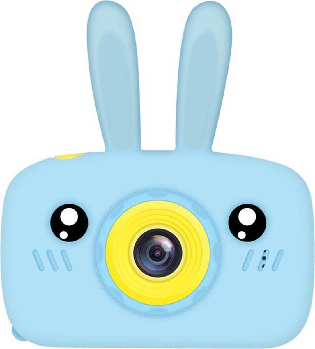 Kindercamera Full HD 1080p - Optische Zoom met 20.0 Megapixel - Digitale Vlogcamera incl. 32 GB SD kaart - Video en Kleuren Display - Fototoestel - Speelgoed Fotocamera met Ingebouwde Mini Games voor Kinderen - Blauw