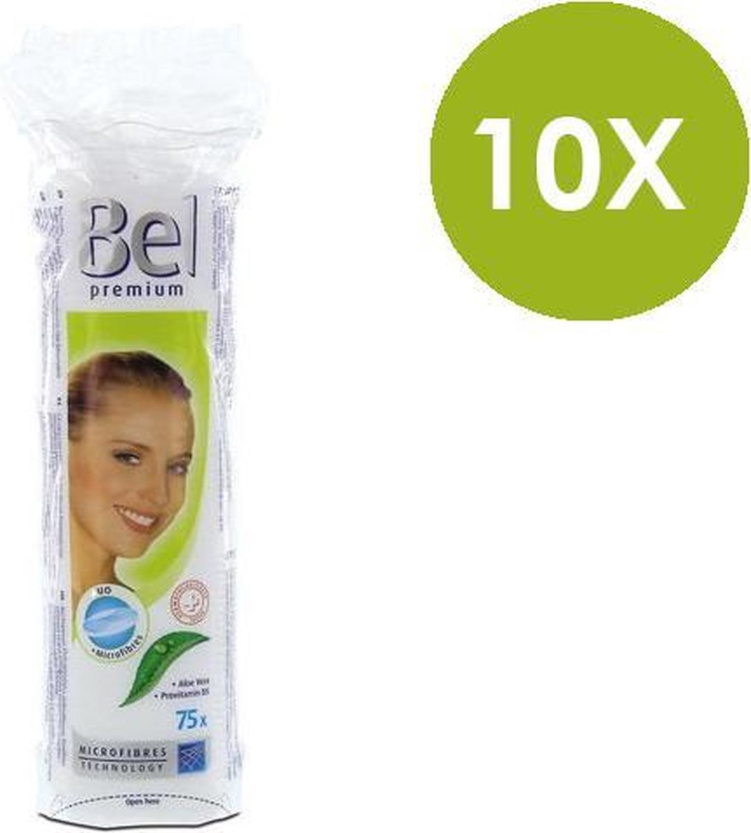 Bel -  Premium Wattenschijfjes - 10 x 75 stuks - Voordeelverpakking