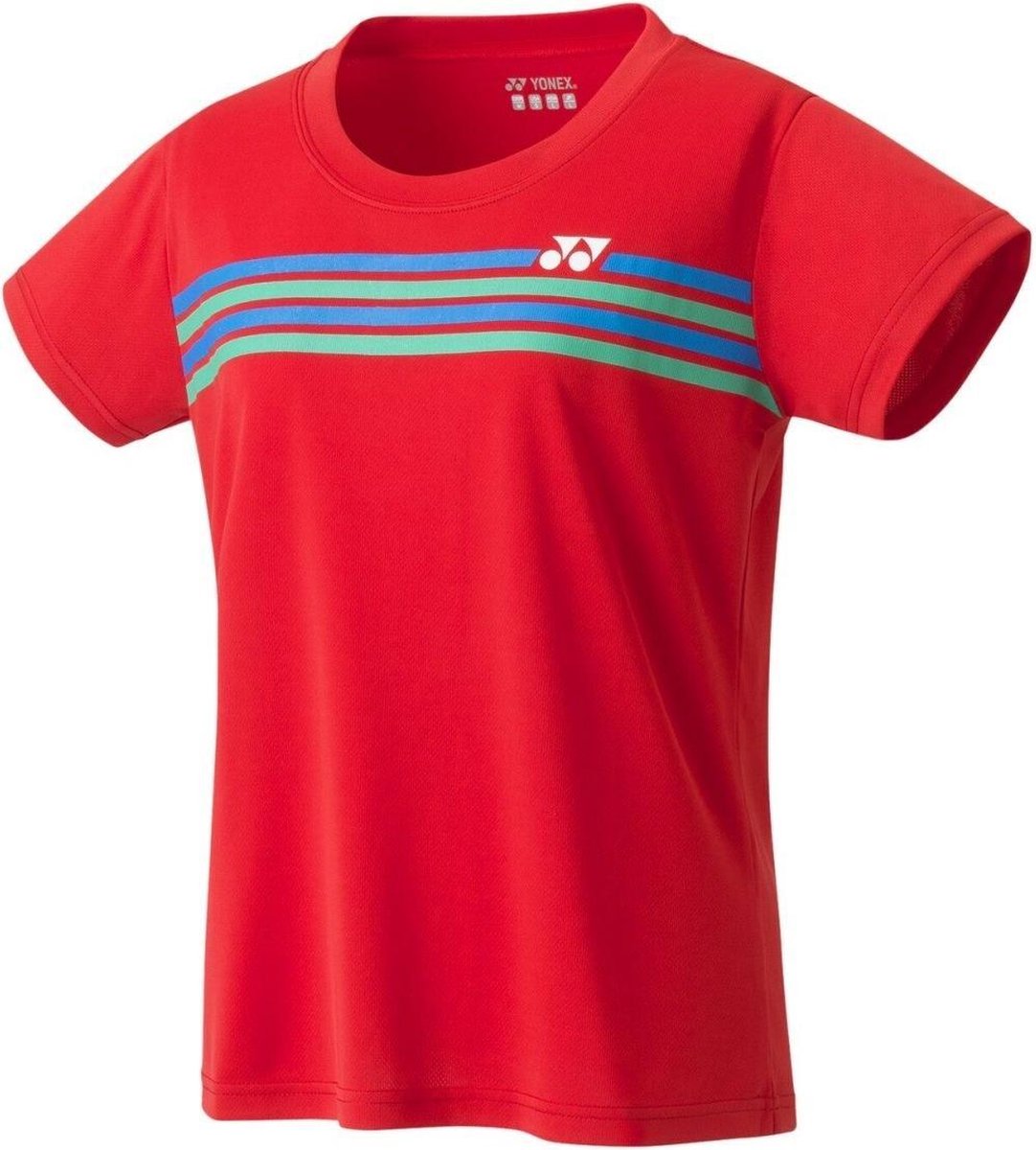 Yonex Tennisshirt Team Shirt Rood Dames Maat Xl