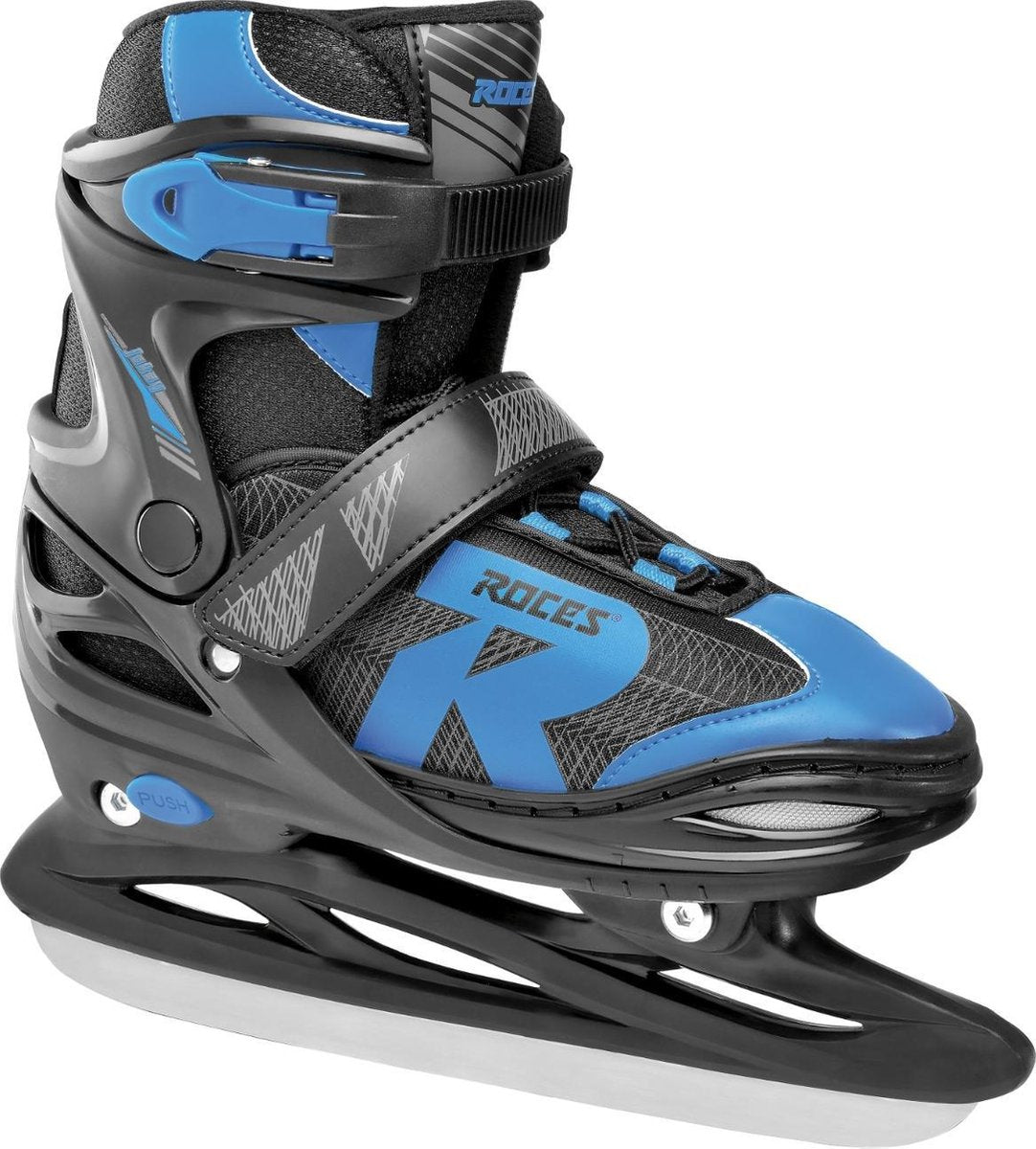 ROCES IJshockeyschaatsen verstelbaar JOKEY ICE 2.0 BOY Zwart/Blauw 38-41