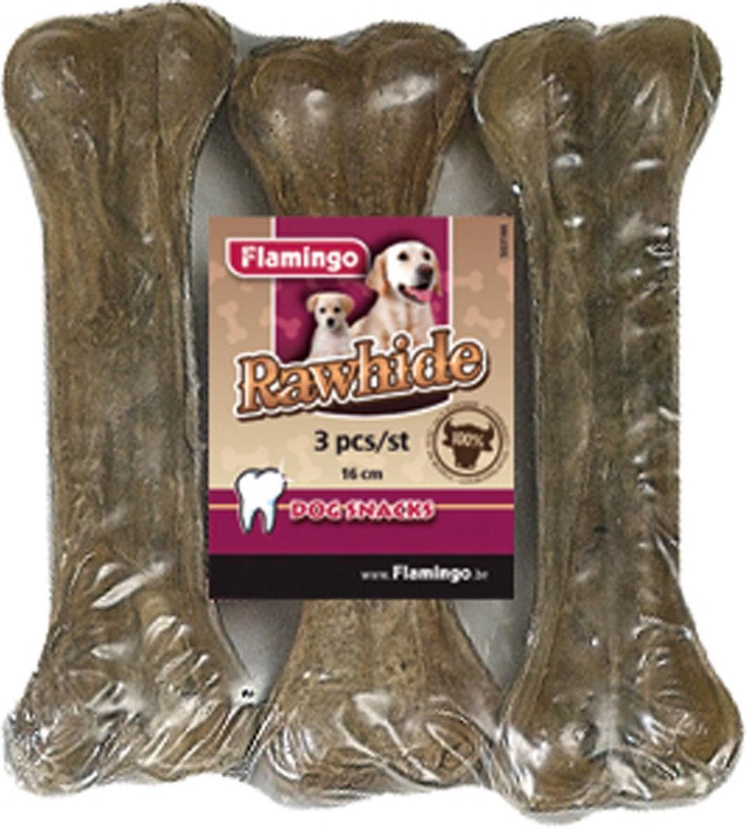 Zooselect Hondensnack Rawhide Been 16 cm 3 stuks