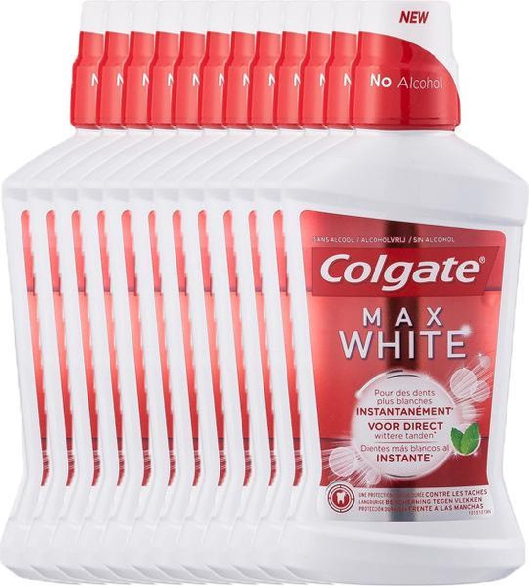 Colgate Max White - Mondwater - 12 x 500ml - Voordeelverpakking