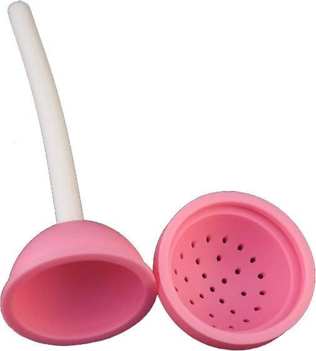 Theezeef Lolly voor losse thee- kleur roze - theefilter / thee-ei
