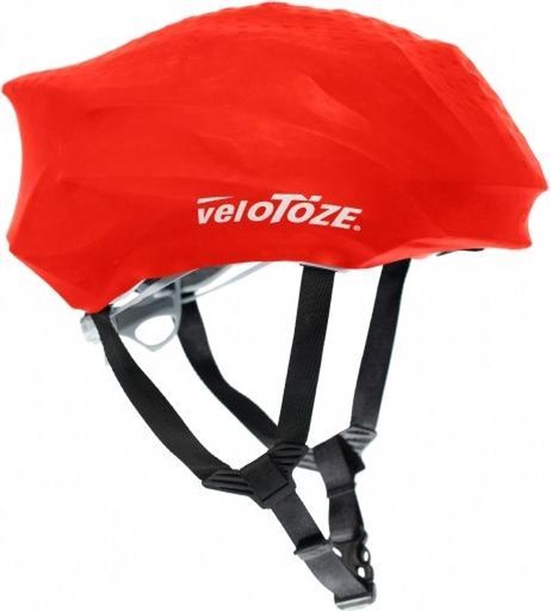 Velotoze Helmhoes Rubber Rood One-size