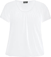 BASE LEVEL CURVY Yoni Jersey Shirt - White - maat X-0(44)