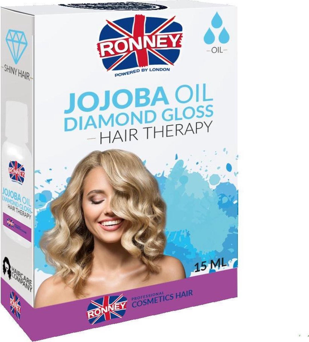 Ronney - Jojoba Oil Professional Hair Diamond Gloss Shiny Oils This Hair Diamond Gloss 15Ml