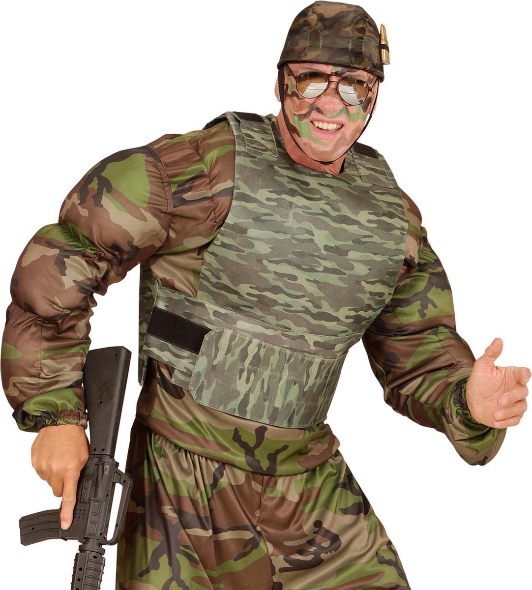 Camouflage gilet voor volwassenen - Verkleedkleding - One size
