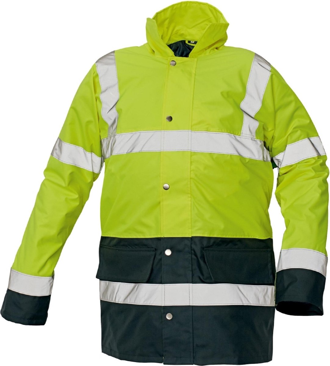 Sefton Parka HV gevoerd fluor geel/marine