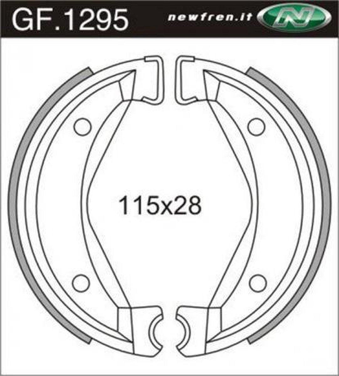 Remsegmentset Newfren GF1295 Zundapp velocita
