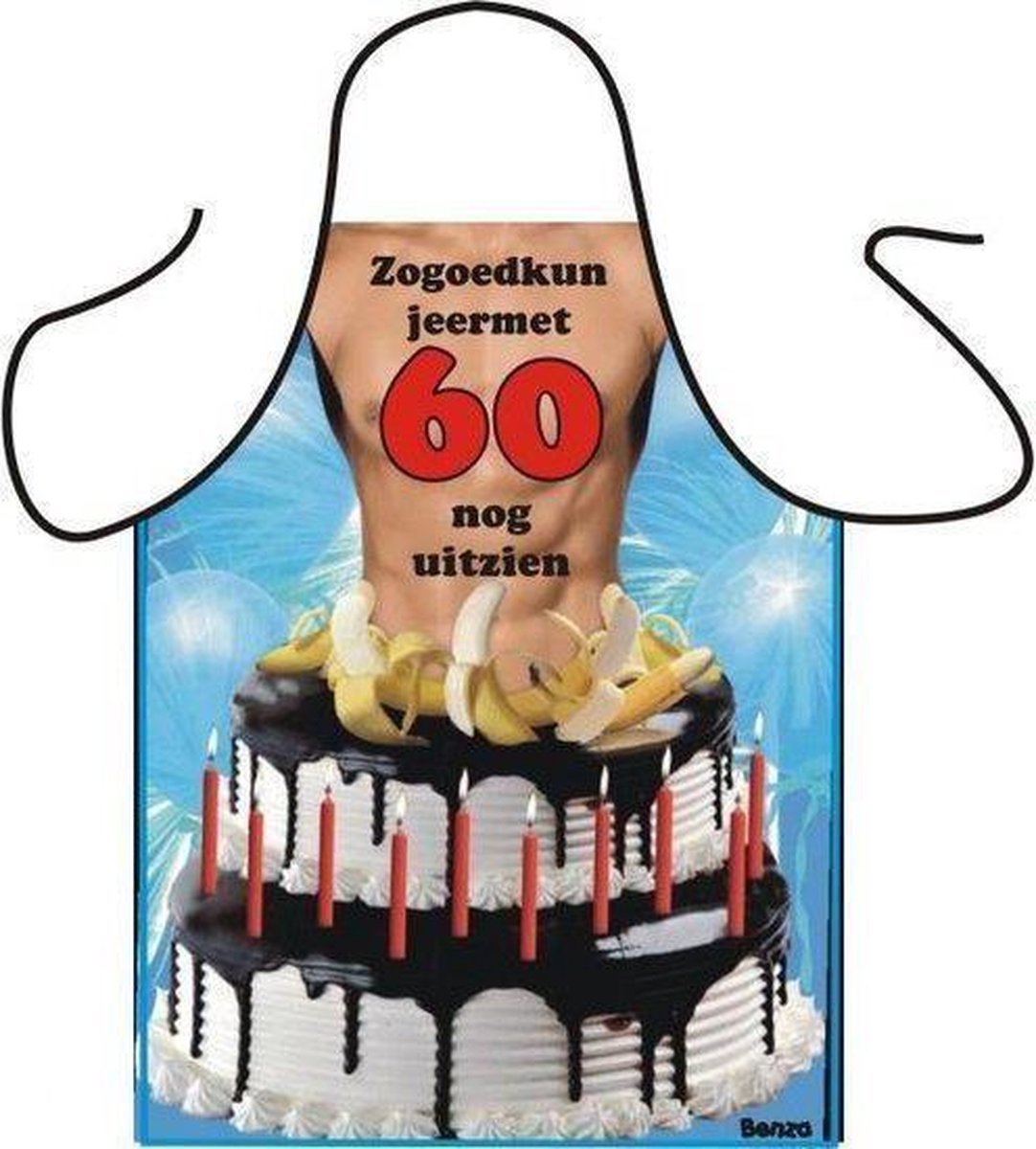 Schort 60 Jaar - Sexy Keukenschort - Man (stoute versie)