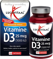 3x Lucovitaal Vitamine D3 25mcg 365 capsules